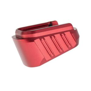 Tyrant CNC Hellcat/Hellcat Pro +3 Magazine Extension, Red, TD-HCATMAGEX3-RED-3RD TDHCATMAGEX3RED3RD