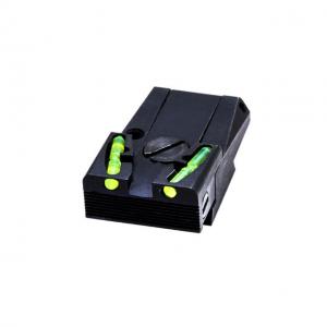 HiViz Adjustable Tritium/Litepipe Rear Sight, Glock Gen 1, Glock Gen 2, Glock Gen 3, Glock Gen 4, Black, GLAD211 GLAD211
