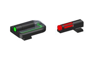 HiViz SFHFD21 FastDot H3 Red/Fiber Optic Green Tritium Black Frame Fits Springfield Hellcat Pro 