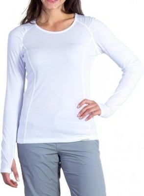 ExOfficio Bugsaway Lumen Long Sleeve Crew - Women's -White-X-Small, 2111-2633-1000-XS