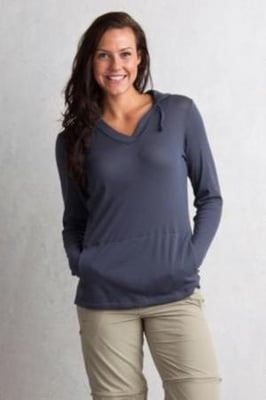 ExOfficio Bugsaway Lumen Hoody - Women's, Carbon, Small, 2111-2833-9703-S