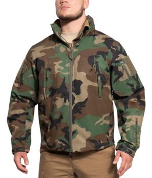 Rothco Concealed Carry Soft Shell Jacket, Woodland Camo, 3XL, 55392-WoodlandCamo-3XL