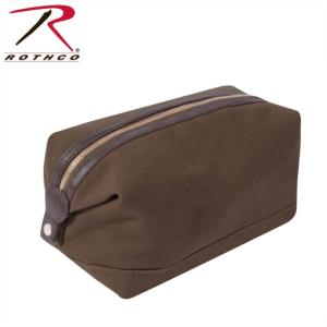 Rothco Canvas & Leather Travel Kit, Earth Brown, 91261-EarthBrown 91261EarthBrown