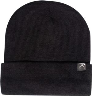Rothco Deluxe Fine Knit Fleece-Lined Watch Cap - Men's, Black, One Size, 57870-Black