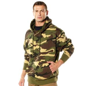 Rothco Every Day Pullover Hooded Sweatshirt, Woodland Camo, 2XL, 42076
