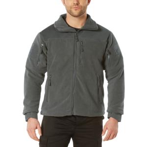 Rothco Spec Ops Tactical Fleece Jacket - Men's, Charcoal Grey, 3XL, 96697-CharcoalGrey-3XL