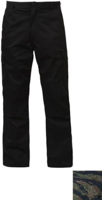 Rothco Relaxed Fit Zipper Fly BDU Pants, Tiger Stripe Camo, Extra Large, 39-43in Waist, 11440-TigerStripeCamo-XL39-43Waist