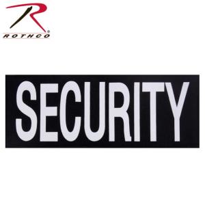Rothco Security Hook Back Patch, Large, Black, 2858-L