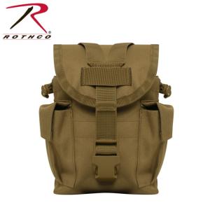 Rothco MOLLE II Canteen & Utility Pouch, Coyote Brown, 3145-CoyoteBrown