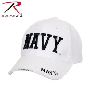 Rothco Deluxe Navy Low Profile Cap, White, 3625-White