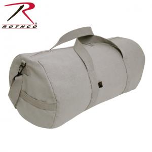 Rothco Canvas Shoulder Duffle Bag - 24 Inch, Grey, 2222-Grey