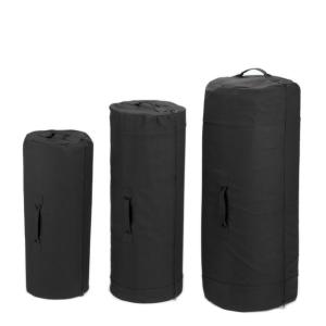 Rothco Canvas Duffle Bag With Side Zipper, Black, 30x50, 3491-Black-30x50