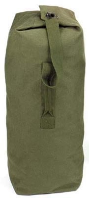Rothco Heavyweight Top Load Canvas Duffle Bag, Olive Drab, 25x42, 3495-OliveDrab-25x42