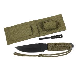 Rothco Paracord Knife With Fire Starter, Olive Drab, S3674-OliveDrab