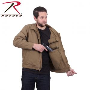 Rothco Lightweight Concealed Carry Jacket, Coyote Brown, L, 3801-CoyoteBrown-L