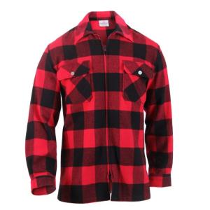 Rothco Concealed Carry Flannel Shirt, Red, M, 3966-Red-M