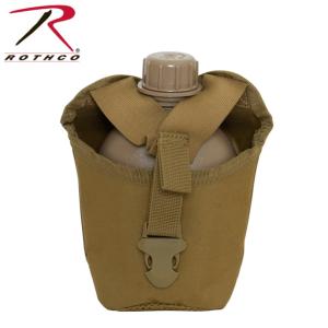 Rothco MOLLE Compatible 1 Quart Canteen Cover, Coyote Brown, 40111-CoyoteBrown