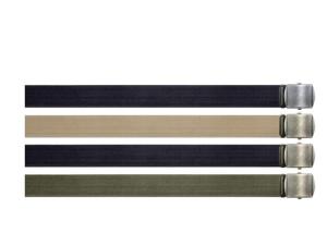 Rothco Vintage Web Belt w/ Roller Buckle, Brass, Khaki, 4470-Brass-Khaki