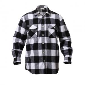 Rothco Extra Heavyweight Buffalo Plaid Flannel Shirts, White Plaid, 3XL, 4740-WhitePlaid-3XL