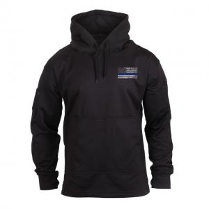 Rothco Thin Blue Line Concealed Carry Hoodie, Black, M, 52071-Black-M