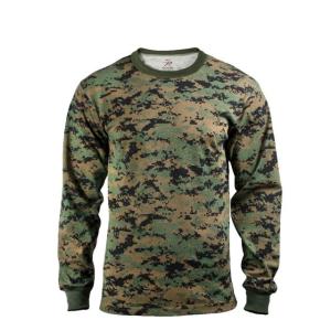 Rothco Long Sleeve Digital Camo T-Shirts, Woodland Digital Camo, 4XL, 5497-WoodlandDigitalCamo-4XL 613902549708