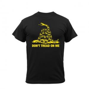 Rothco Don't Tread On Me Vintage T-Shirt, Black, M, 61060-Black-M
