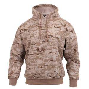 Rothco Camo Pullover Hooded Sweatshirt, Desert Digital Camo, L, 6525-DesertDigitalCamo-L
