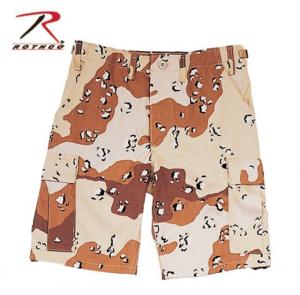 Rothco Camo BDU Shorts, 6-Color Desert Camo, XL, 7072-6-ColorDesertCamo-XL