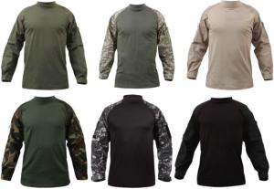 Rothco Military FR NYCO Combat Shirt, Black, L, 90010-Black-L 90010117