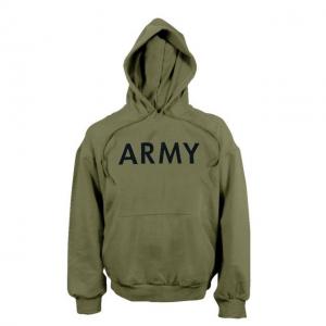 Rothco Army PT Pullover Hooded Sweatshirt, Olive Drab, L, 9172-OliveDrab-L