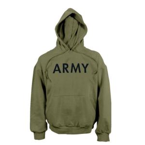 Rothco Army PT Pullover Hooded Sweatshirt, Olive Drab, XL, 9172-OliveDrab-XL