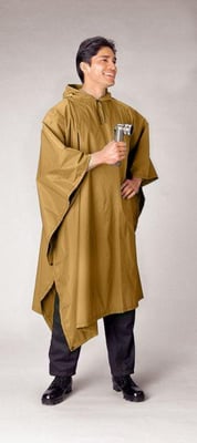 Rothco G.I. Type Military Rip-Stop Poncho, Coyote Brown, 4938-CoyoteBrown