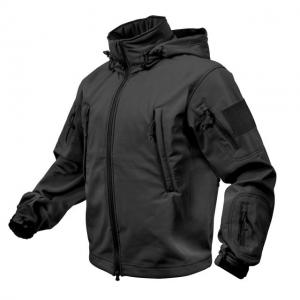 Rothco Special Ops Tactical Soft Shell Jacket, Black, XL, 9767-Black-XL