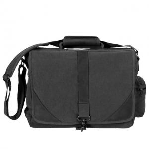 Rothco Vintage Canvas Urban Pioneer Laptop with Leather Accents, Black, 9890-Black