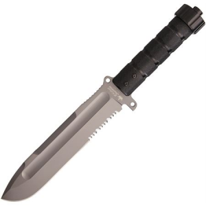 Kizylar 0074 Survivalist Z AUS-8 Gray Fixed Blade Knife