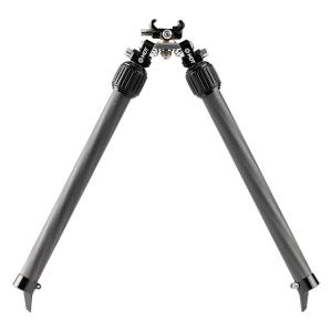 Mdt Sporting Goods Inc 114770BLK BackCountry Bipod 7.50-14.30” High Black Carbon Fiber/Aluminum 
