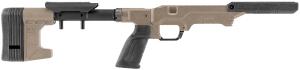 Mdt Sporting Goods Inc The Worker LSS Gen3 Rifle Chassis System, Flat Dark Earth 27" OAL LSS GEN3 Chassis Body Trigger Guard CCS Buttstock Carbine Buttstock Interface Pistol Grip - Elite Fits Savage Long Action - 114914FDE