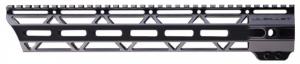 JL Billet Angle Cut M-Lok Handguard, Low Profile, AR10, .308, 12.8 inch, Black, JLB-MLA-308-12L-A