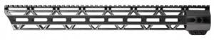 JL Billet Angle Cut M-Lok Handguard, Low Profile, AR10, .308, 17.2 inch, Black, JLB-MLA-308-17L-A