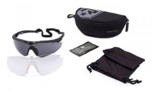 Revision Stingerhawk Eyewear Military Kit, Clear/Solar Lens, Black Frame, Large, 4-0152-0044