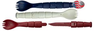 Ka-Bar KA-BAR ALL-AMERICAN SPORK/ KNIFE 3 PACK RED, WHITE & BLUE K9909USA