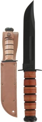 KA-BAR Knives Single Mark Knife, Black, 7 in, 1320 