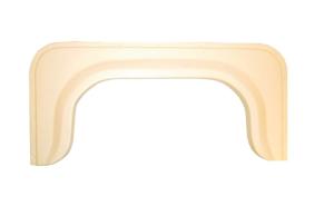 Icon 00395 Single Axle Fender Skirt Fs340, Colonial White, 395