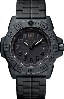 Luminox Trident Watches, Black/Black/White, 45 mm, 3502.BO