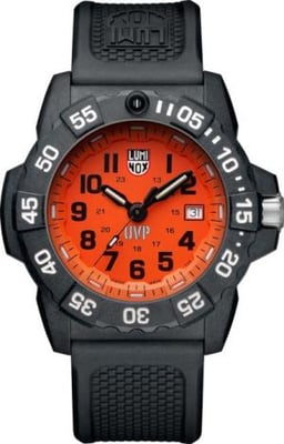 Luminox Scott Cassell Special Editions Watches, Orange/Black, 45 mm, 3509.SC.SET