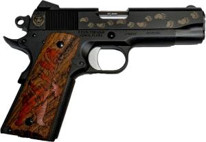 Fusion Combat Carry Black 10mm 4.5&quot; Barrel 8-Rounds Bear Engraved Grips 1911-FS-C-3-BRB