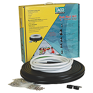 TACO Model V11-2423 Flexible Rub Rail Kit - Black w/Black Insert - 1-7/8''Hx1-1/16''Wx70'L 1304020531305-1850743