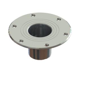 TACO Marine Surface-Mount Pedestal Table Base For 2.375in Post 7.06in Base, Z10-4085BLY60MM 630838008468