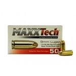 Maxxtech PTGB9MMB 9mm Brass 115 GR Full Metal Jacket 500rds PTGB9MMB