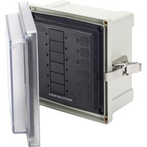 Blue Sea Systems 3113 SMS Surface Mount System Panel Enclosure - 6 Circuit Blank, 3113